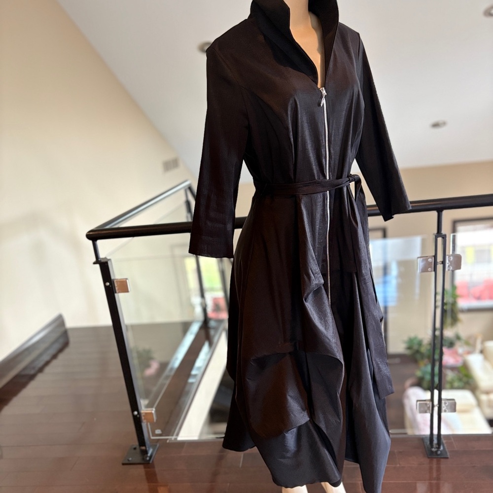 Joseph Ribkoff Black Maxi Dress with Belt